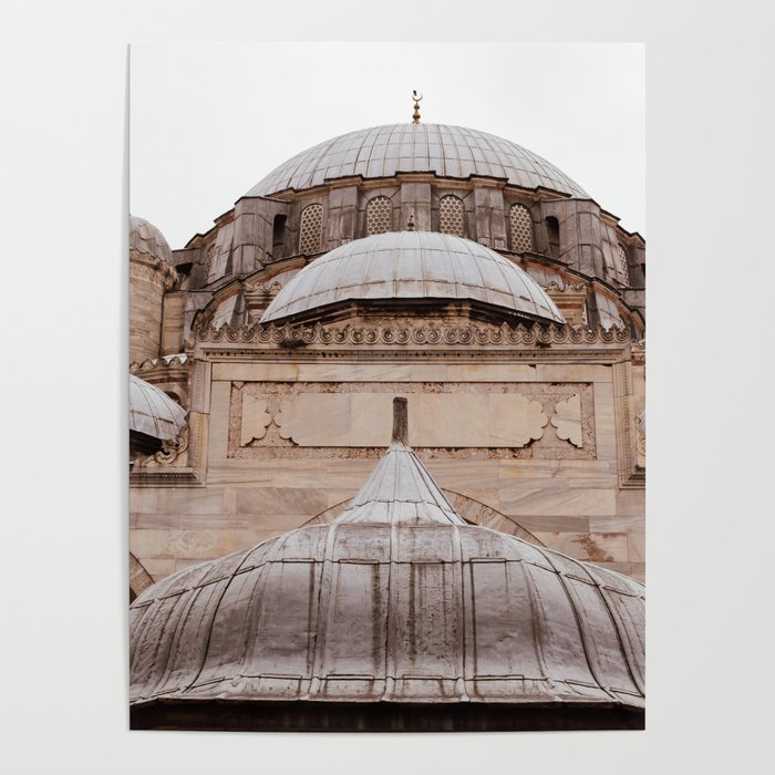 Mosque Domes | Mosques of Istanbul | Travel Photography Poster