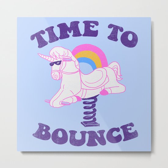 Time To Bounce Metal Print