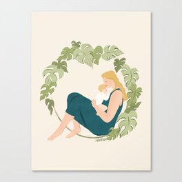 Maternal Bond (Blond) Canvas Print