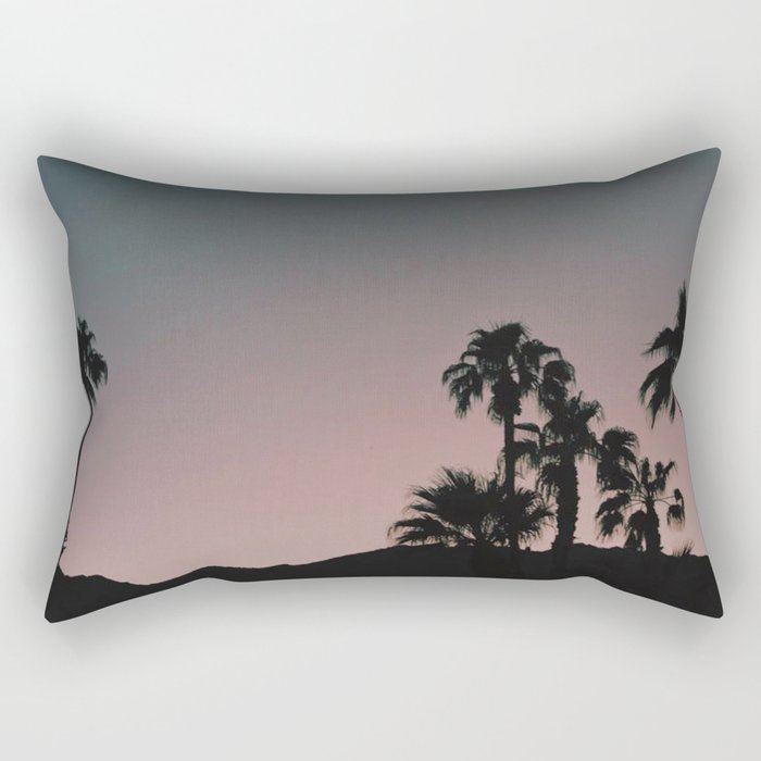 Palmtrees Sunset Rectangular Pillow