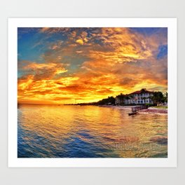 Obligatory Sunset shot Art Print