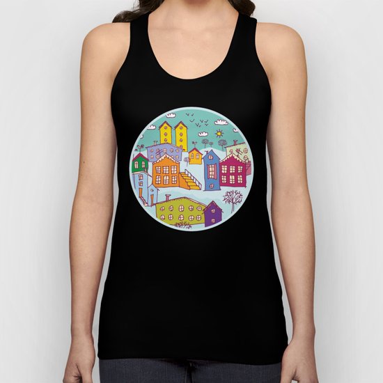 winter landscape Unisex Tank Top