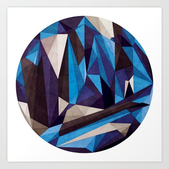 Blue Something Art Print