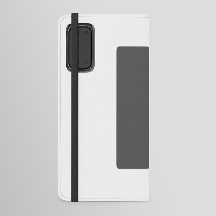 F (Grey & White Letter) Android Wallet Case