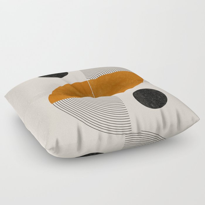 Abstract Geometric Shapes Floor Pillow