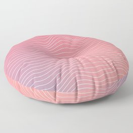 Colorful Psychedelic Lines Floor Pillow