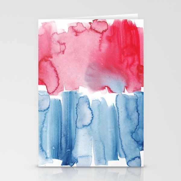 15  Abstract Expressionism Watercolor Painting 220331 Minimalist Art Valourine Original  Stationery Cards