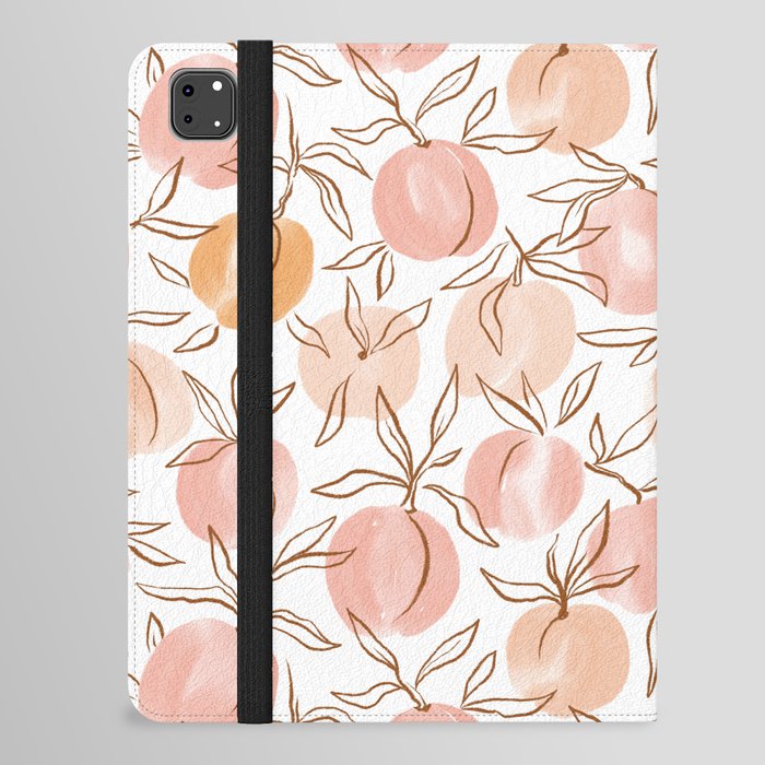 Watercolor peach iPad Folio Case