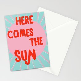 Here comes the sun Stationery Cards