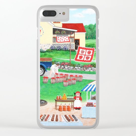 Aunt Abby's Apples Clear iPhone Case