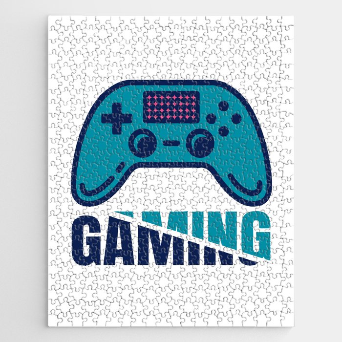 Cool art of gamepad for video gamers Jigsaw Puzzle