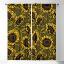 Sunflower field Blackout Curtain