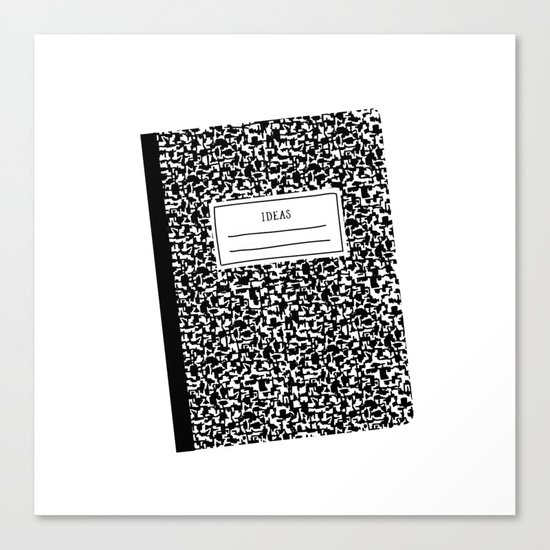 composition book Canvas Print