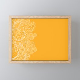 Marigold Mehndi Framed Mini Art Print