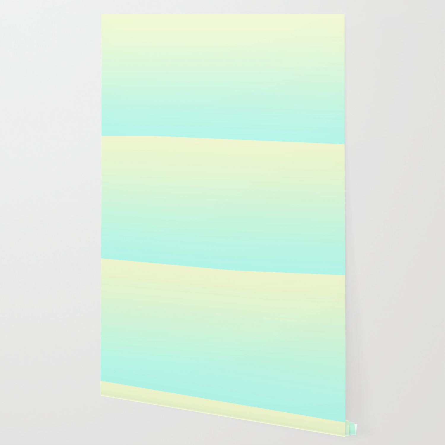 Pastel Mint Green Blue Teal Yellow Ombre Gradient Pattern Soft