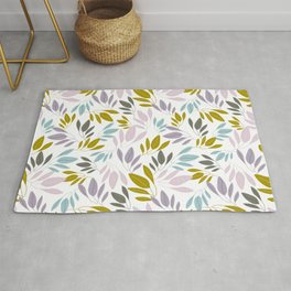 Delicate Leaves - Multi Area & Throw Rug