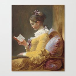 Fragonard - Young Girl Reading Canvas Print