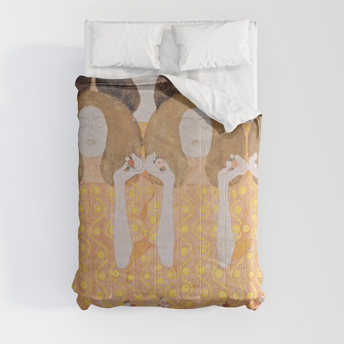 Gustav Klimt - Choir of Angels (Chor Der Paradiesengel) Comforter