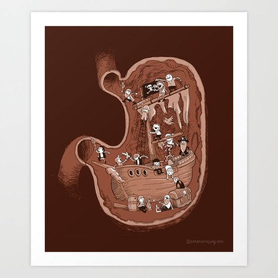 I eat pirates for breakfast Art Print