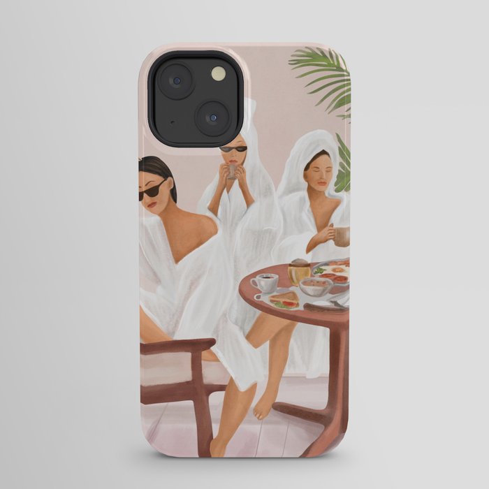 Weekend morning with friends iPhone Case
