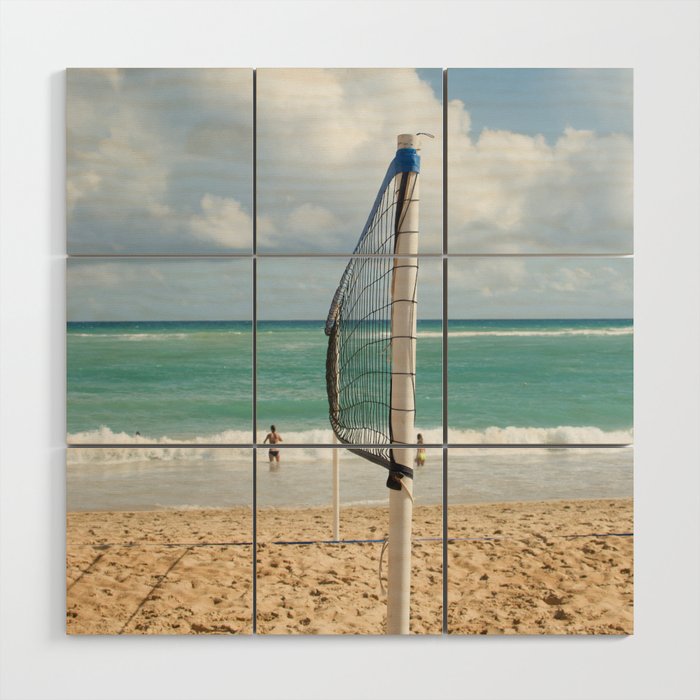 Volley ball Punta Cana Wood Wall Art