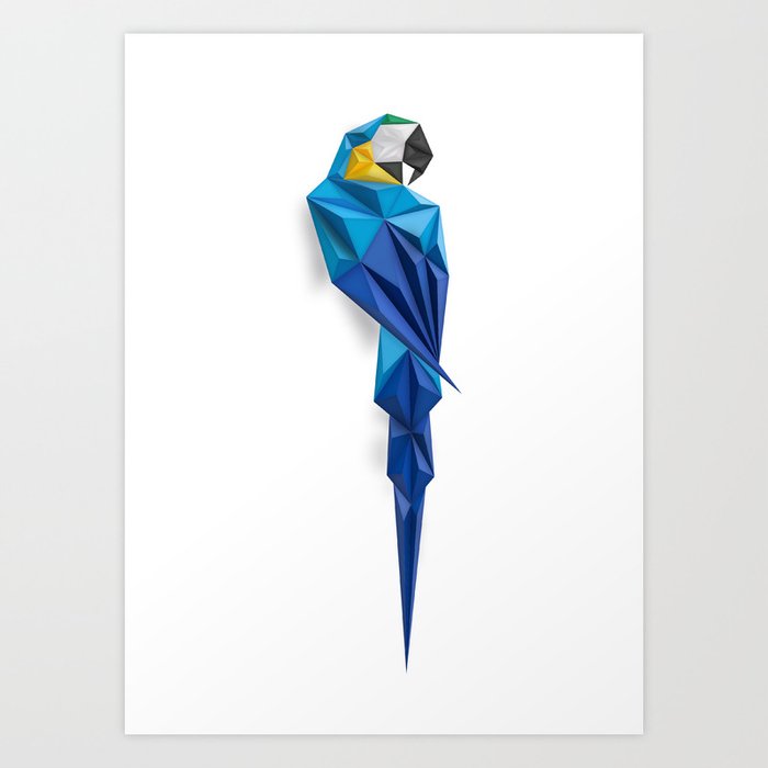 Blue and Gold Macaw Art Print