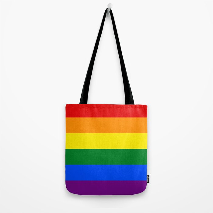 Rainbow Tote Bag/ Fully Lined/ Pride Colours/ With Internal 