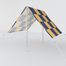 Checkers blue and yellow Sun Shade
