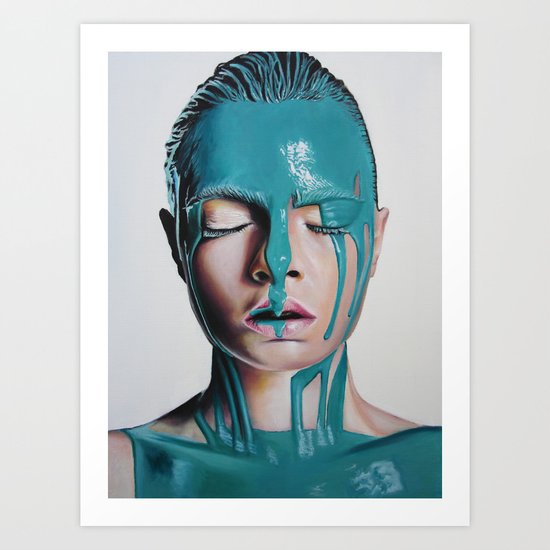 Paint on Cara Art Print