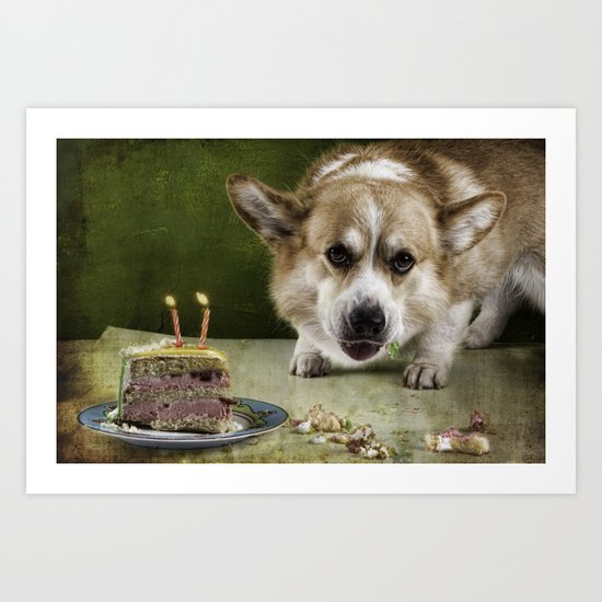 I have to hurry before she sees me.............. Art Print