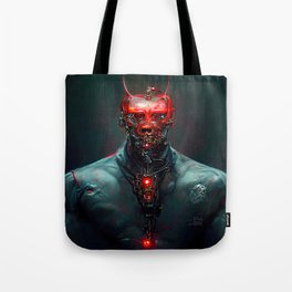 Cyber Devil Tote Bag