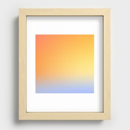 29 Sunset Sky Gradient Aesthetic 220513 Recessed Framed Print