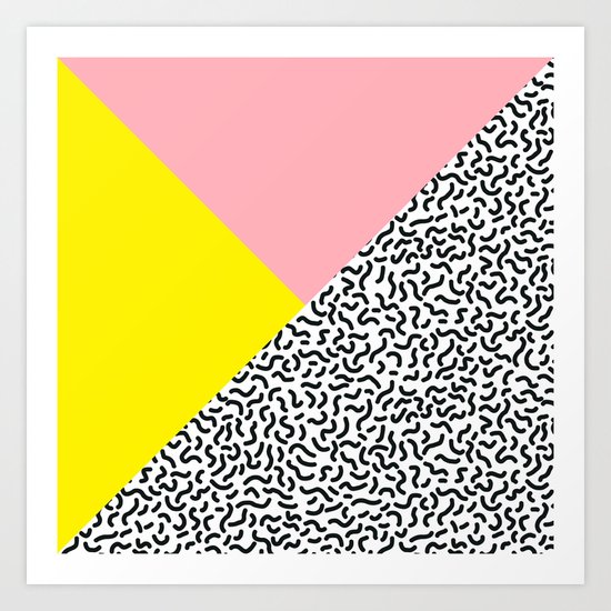 Memphis pattern 28 Art Print