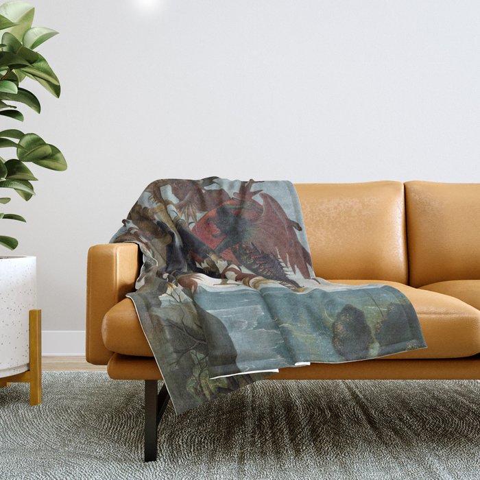 The Torment of Saint Anthony Throw Blanket