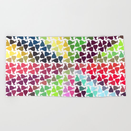 Pear frenzy Beach Towel