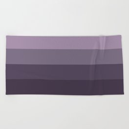 Minimal Retro Sunset / Sunrise - Purple Dusk Beach Towel