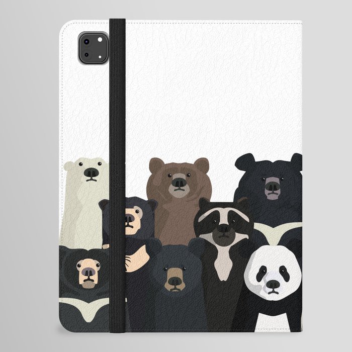 Bear family portrait iPad Folio Case
