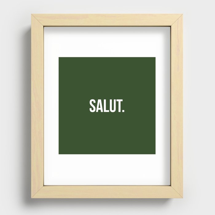SALUT Recessed Framed Print