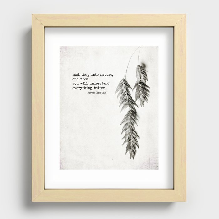 deep into nature Recessed Framed Print