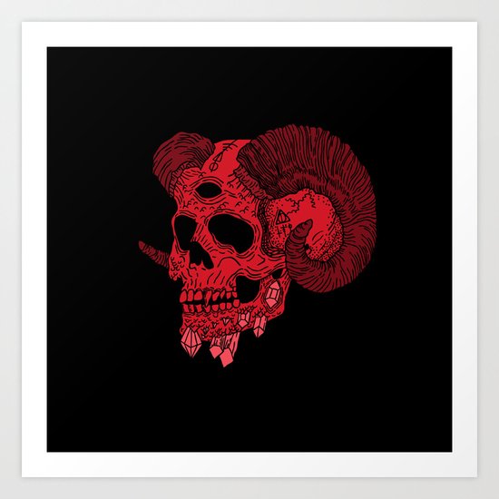 Damn Ram Art Print