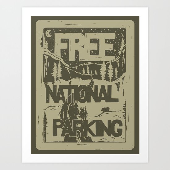 PRKNG Art Print
