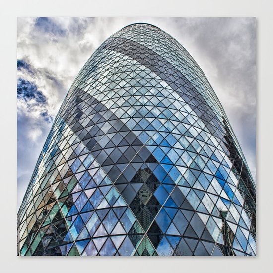 London The Gherkin 30 St Mary Axe Canvas Print