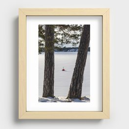 Sweden winter Recessed Framed Print