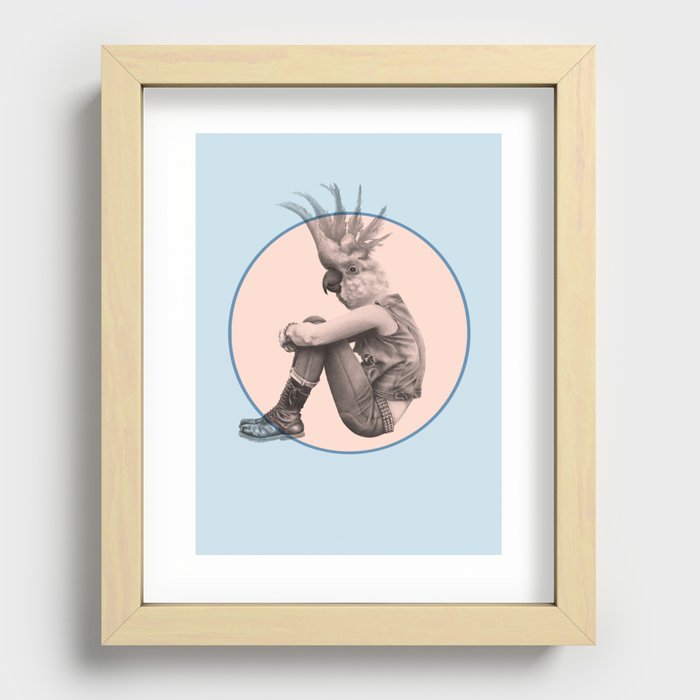 Menagerie Cockatoo Recessed Framed Print
