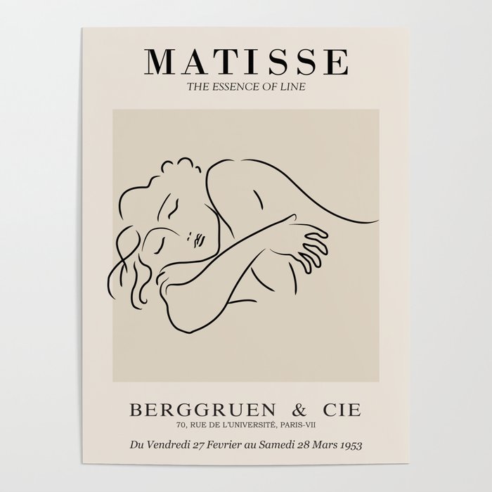 Henri Matisse - Essence of Line - The Sleeping Woman Poster