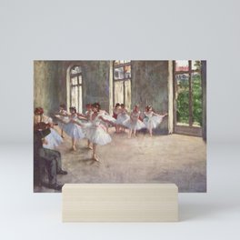 Ballet Rehearsal 1873 By Edgar Degas Reproduction by the Famous French Painter Dance Class Scene Mini Art Print