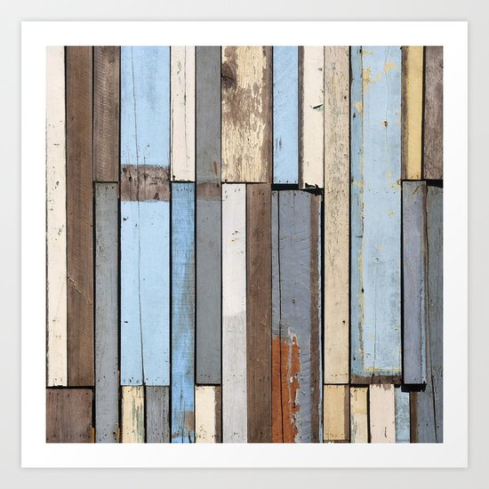 Vintage Wood Art Print