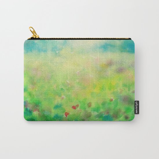 Green & Blue Mystical Spring Carry-All Pouch