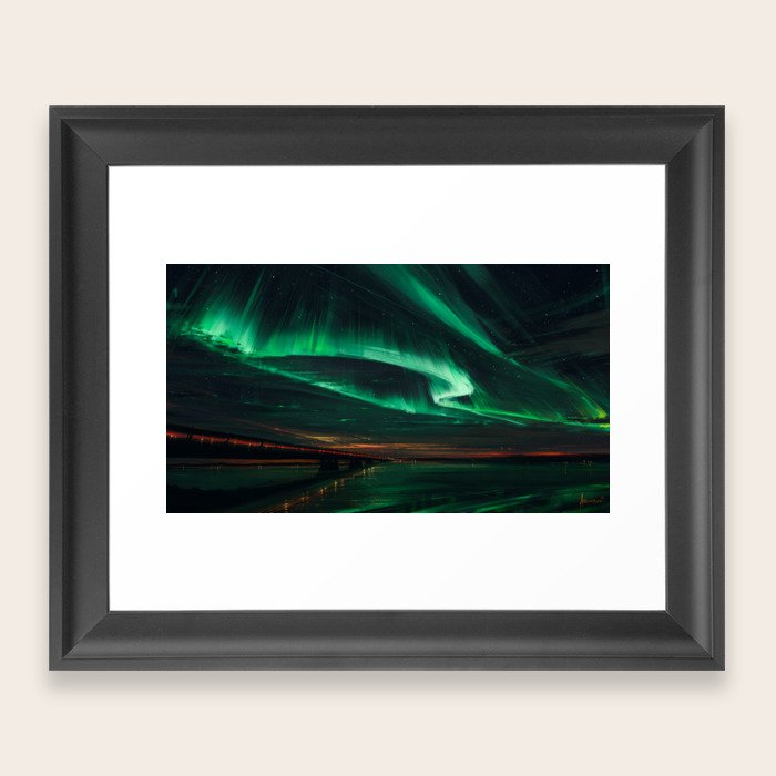 Northern Lights Framed Art Print by Aenami Society6