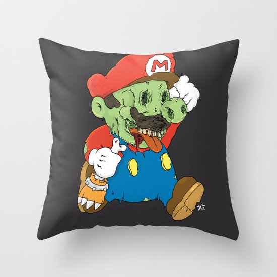 It's A Me Zombio Throw Pillow